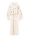 Пальто макси из водоотталкиващего бархата с капюшоном в кремовом цвете www.EkaterinaSmolina.ru