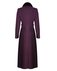 Пальто с юбкой-плиссе цвета темный пурпур www.EkaterinaSmolina.ru