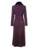 Пальто с юбкой-гофре цвета темный пурпур www.EkaterinaSmolina.ru