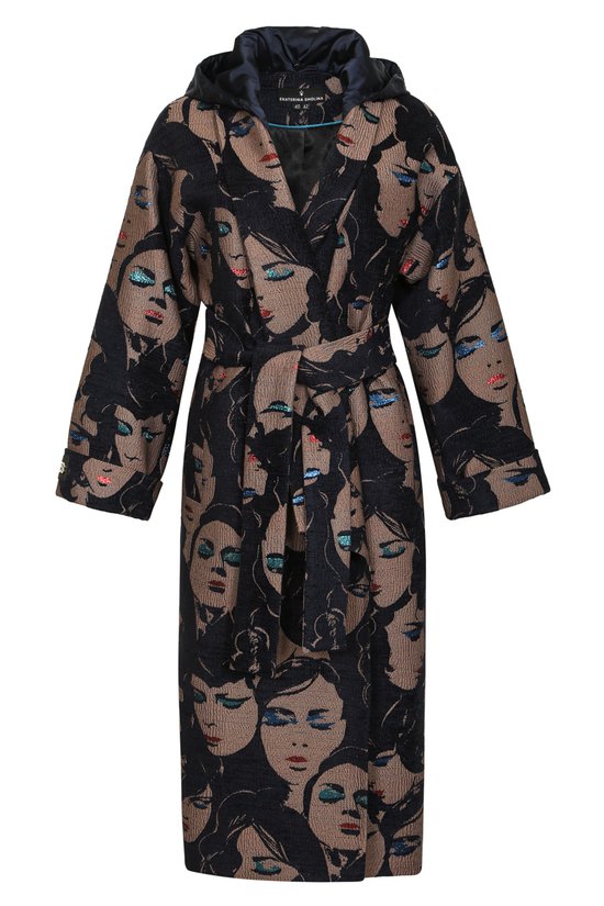 Limited edition. Пальто-кимоно из жаккарда
