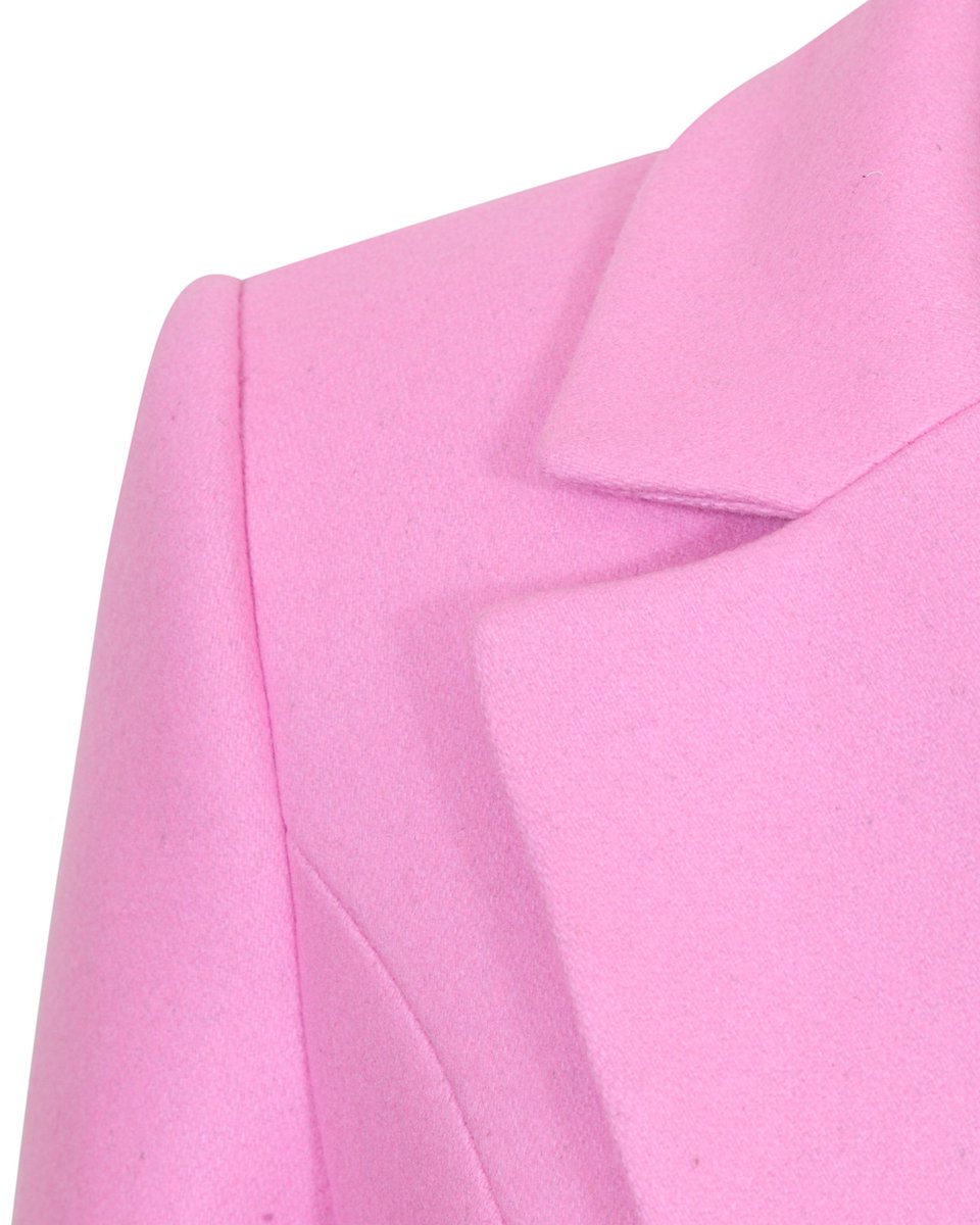 Пальто с юбкой-плиссе в цвете bubble gum