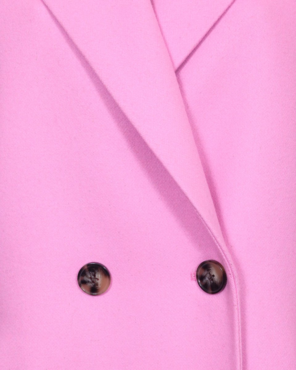 Пальто прямого кроя в цвете bubble gum 