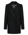Пальто-жакет черного цвета с капюшоном www.EkaterinaSmolina.ru