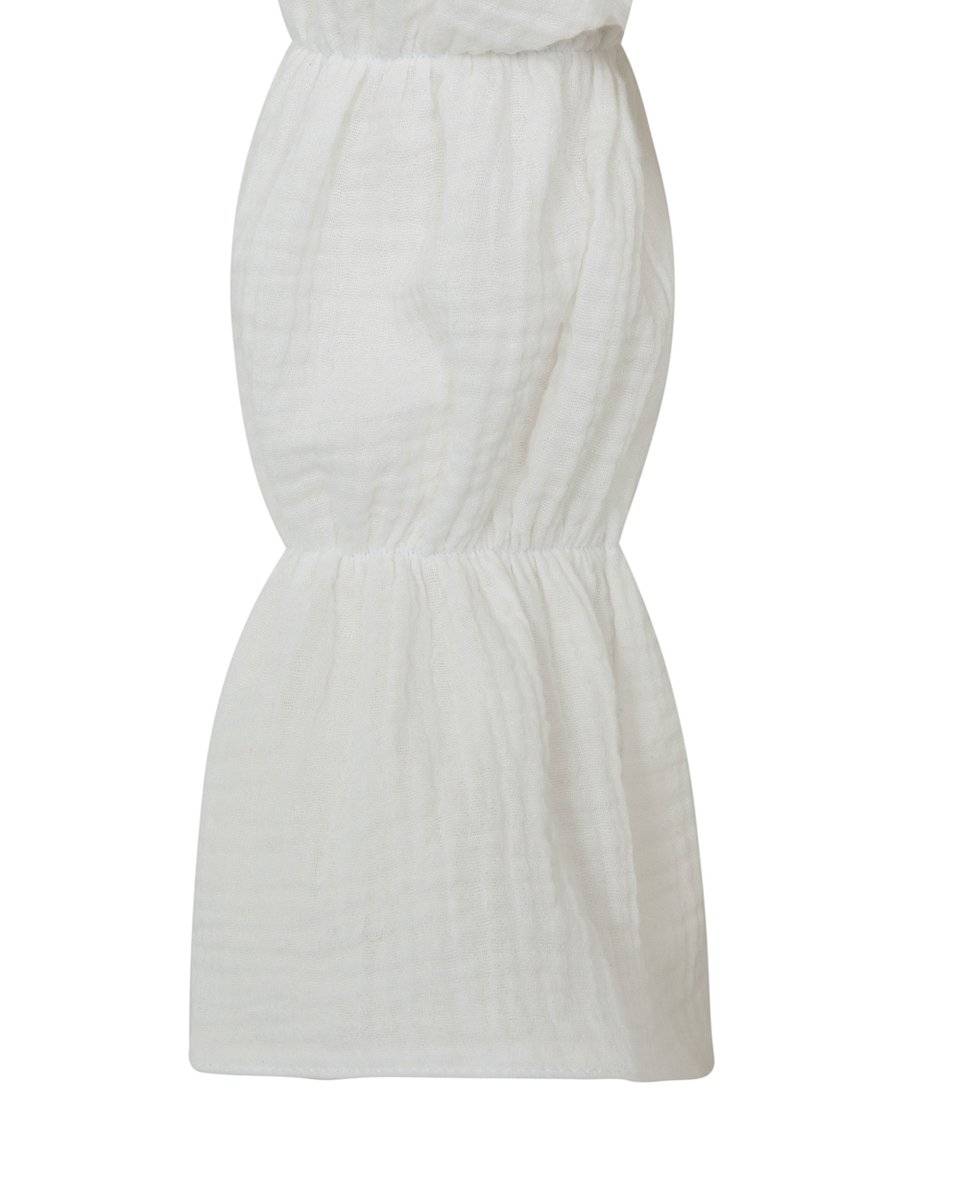 Комплект топ  и юбка из муслина в белом цвете