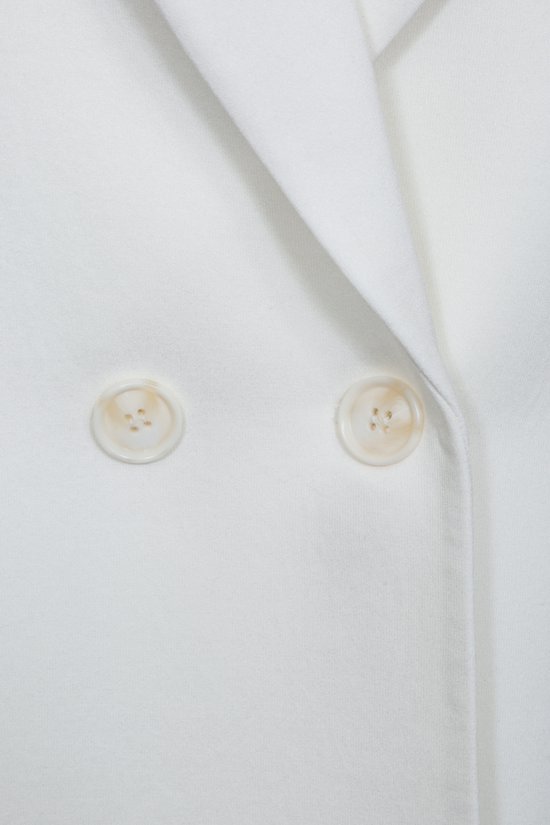 Полупальто со съемным капюшоном, белого цвета
