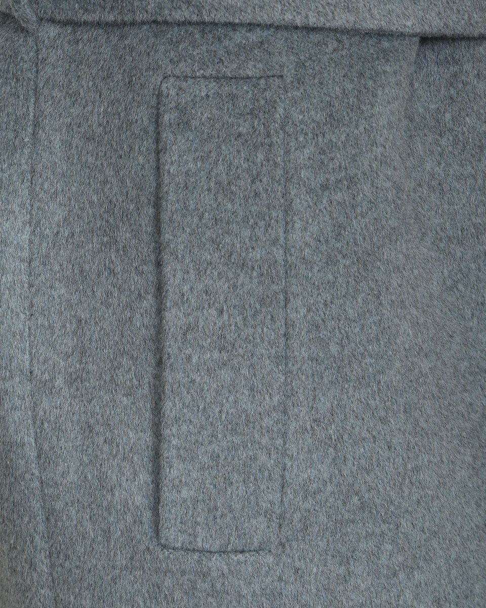 Пальто с широким английским воротником голубого цвета, из шерсти и кашемира