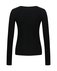 Блуза  из трикотажа с ассимитричными вырезами в черном цвете www.EkaterinaSmolina.ru