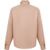 Рубашка из эко-кожи бежевого цвета