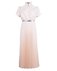 Платье с юбкой-гофре и открытыми плечами в цвете сливочного персика www.EkaterinaSmolina.ru